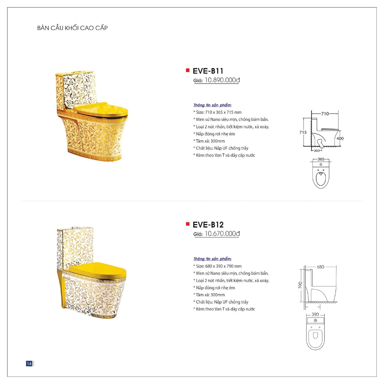 Thiết bị vệ sinh EVEREST Catalogue và Bảng giá mới nhất 2025 /Page 14